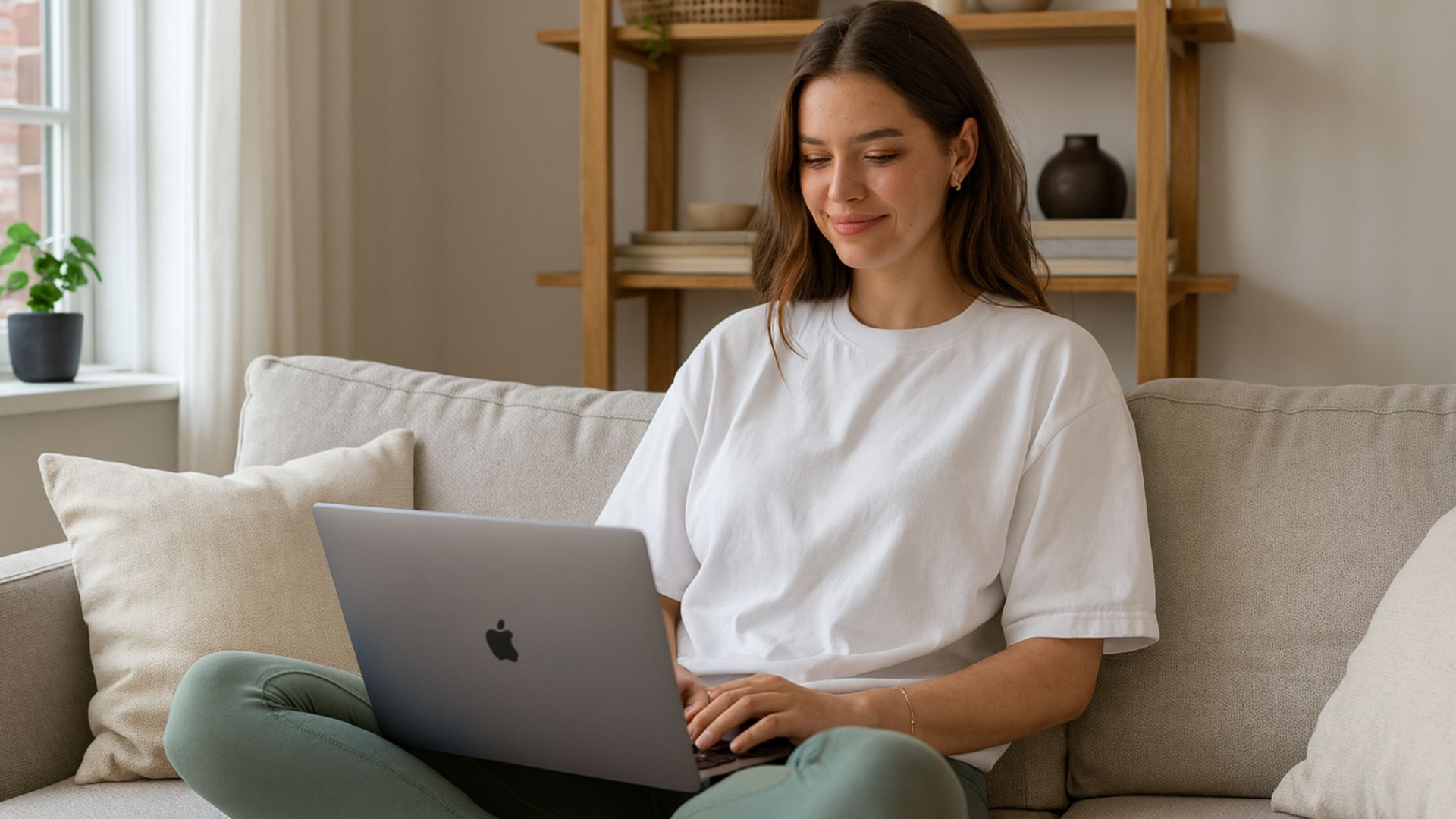 Remote workers in a modern apartment