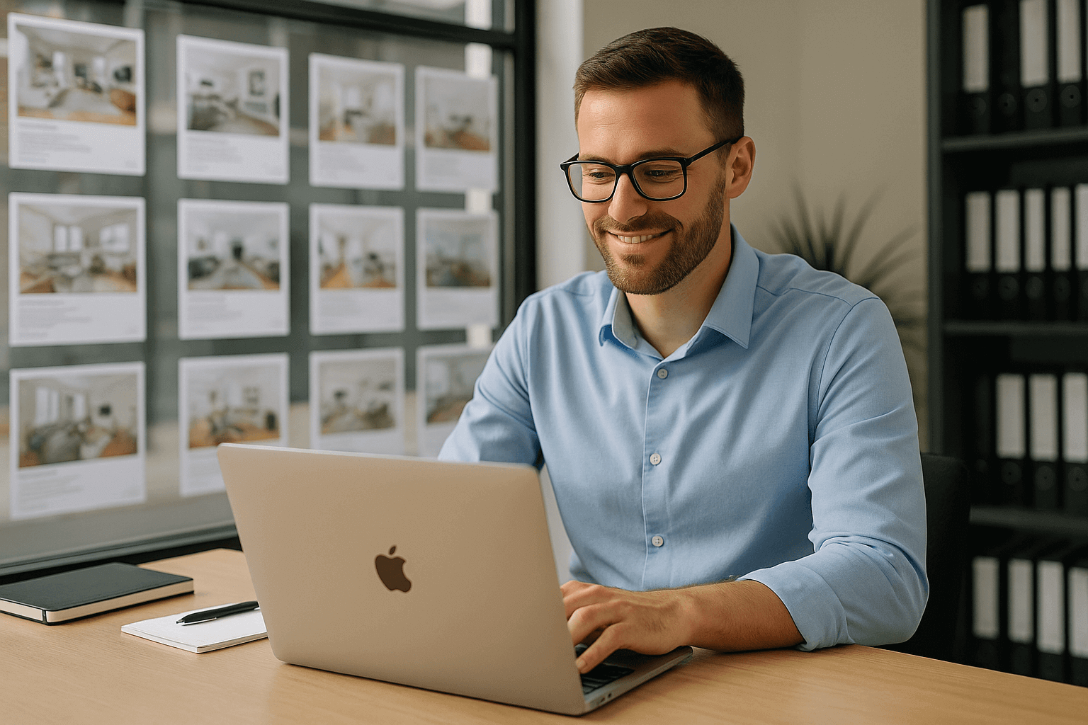 Remote workers in a modern apartment